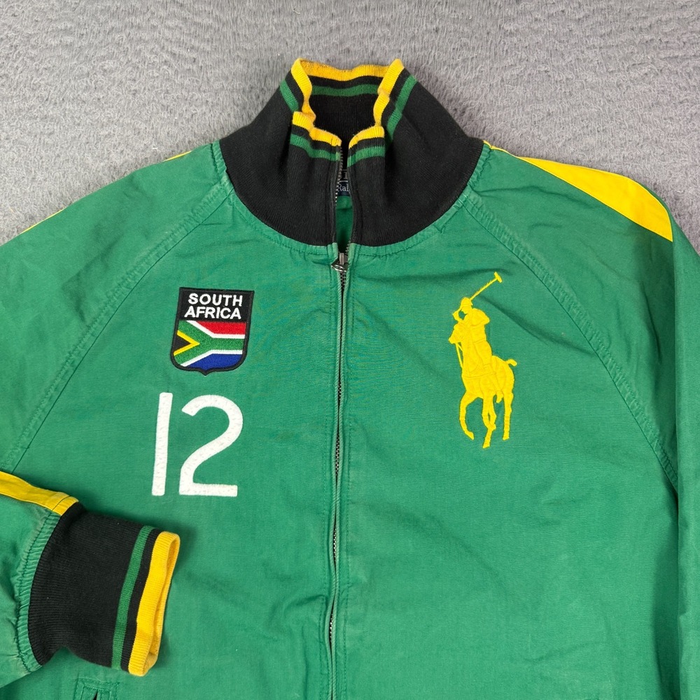 Vintage Polo Ralph Lauren South Africa Track Jacket Mens M Rugby Big Pony